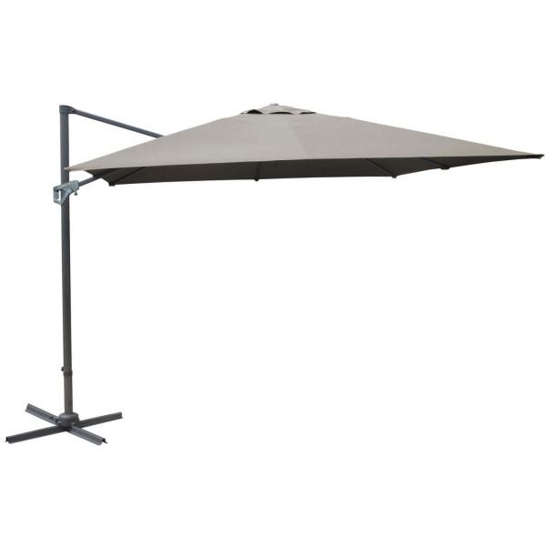 Parasol déporté en aluminium 3x3m Dom