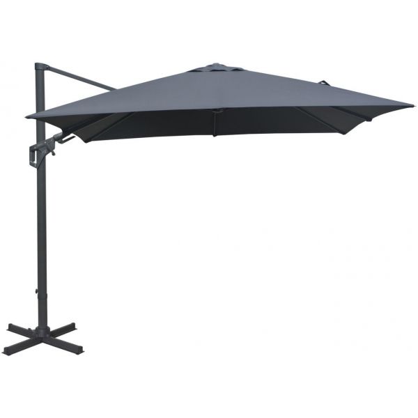 Parasol déporté orientable 360° inclinable gauche droite 3 x 3 m Orient