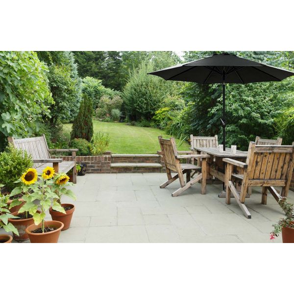 Parasol droit rond Eko 2.5 m - IDEANATURE