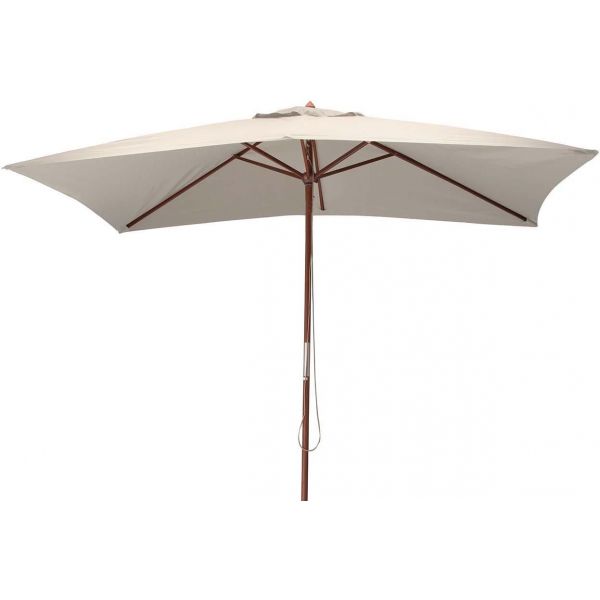 Parasol avec mât en bois 300x200 cm Ori - PROLOISIRS