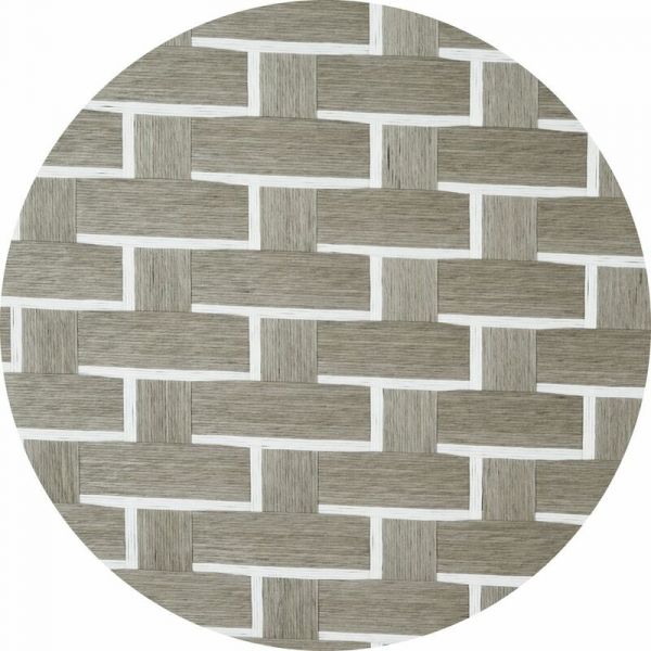 Paravent en nylon blanc et gris clair - AUBRY GASPARD