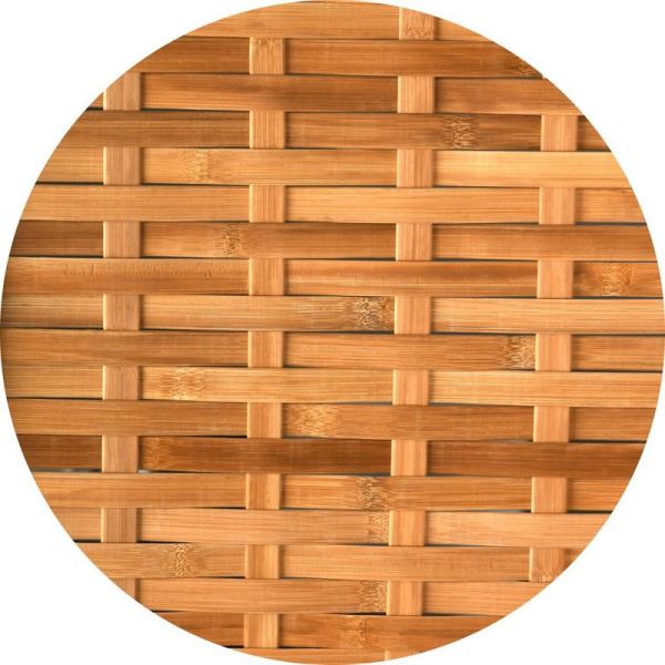 Paravent en paulownia teinté blanc et bambou naturel - AUBRY GASPARD