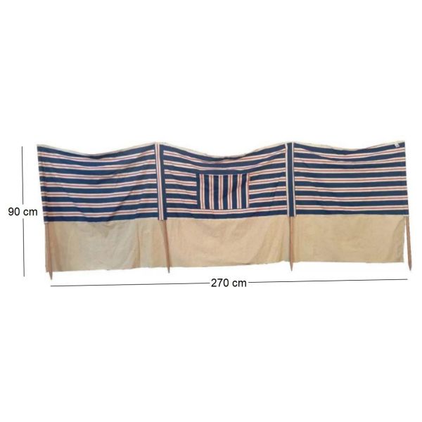 Pare-vent plage 2.7m tissu 100% coton Evora - 79,11