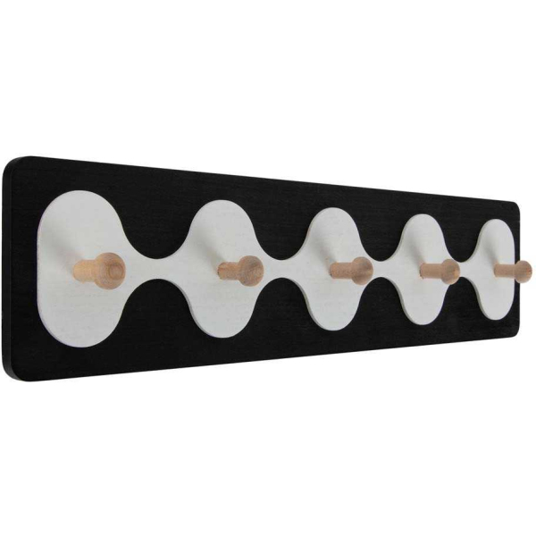 Patère en MDF 5 crochets Rizar