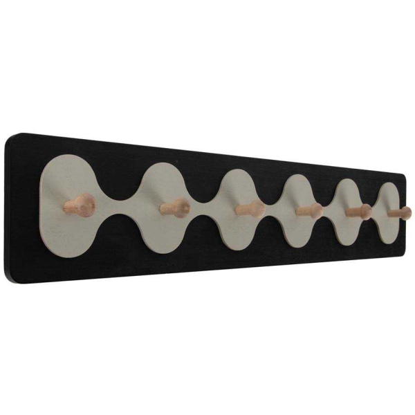 Patère en MDF 6 crochets Rizar