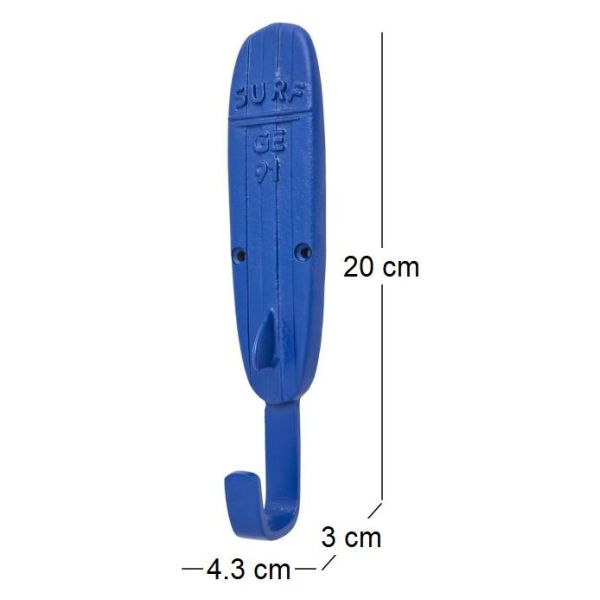 Patère Planche de surf bleu - 13,90