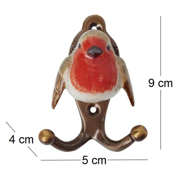 Patère animal en porcelaine 2 crochets - AND MARY