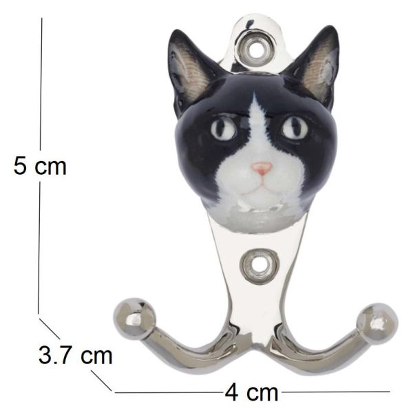 Patère animal en porcelaine 2 crochets - AND MARY