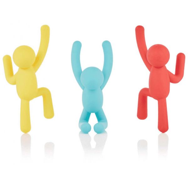 Patère bonhomme Buddy (Lot de 3) - UMB-0284