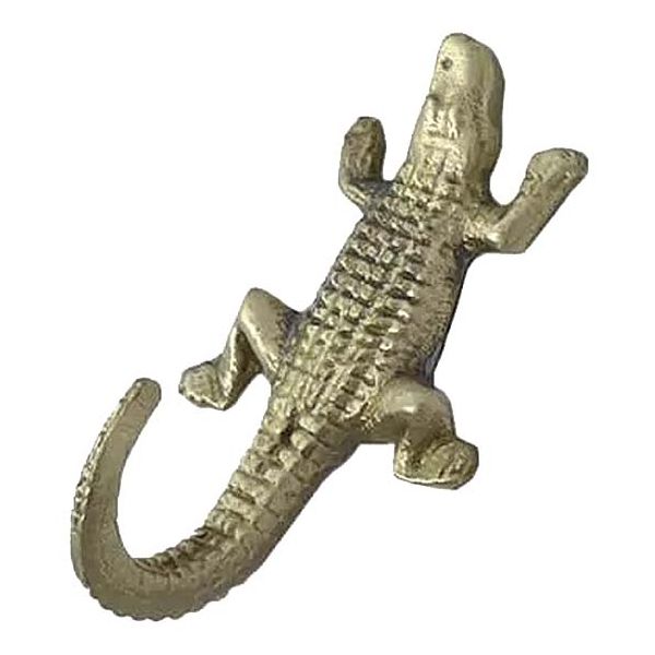 Patère en laiton recyclé Crocodile Mini