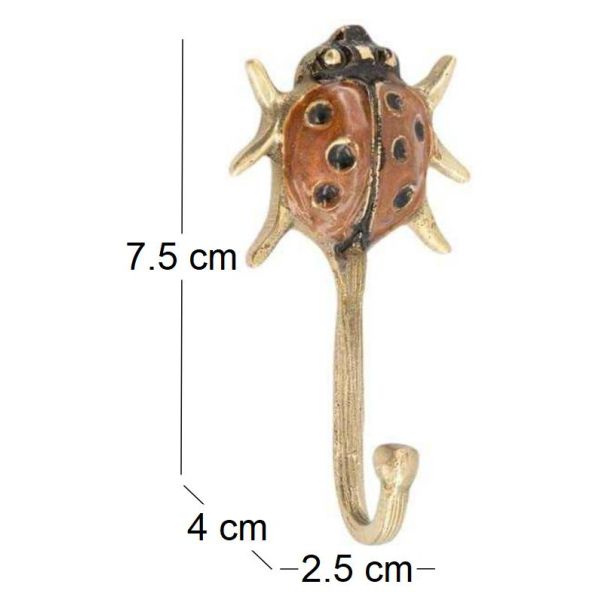 Patère en laiton recyclé Lady Bug - 6