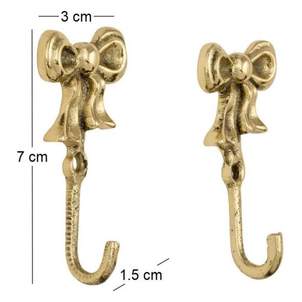 Patère en laiton recyclé Noeud (Lot de 2) - 8