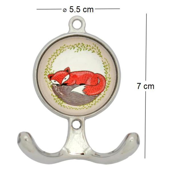 Patère en métal et céramique Fox - TRANQUILLO