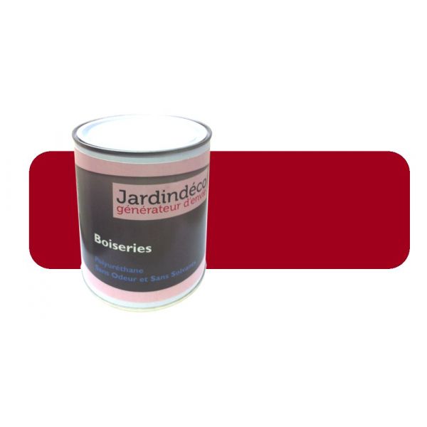 Peinture rouge de sécu pour meuble en bois brut 1 litre