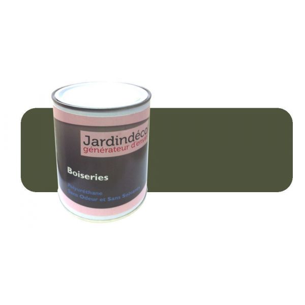 Peinture vert olive pour meuble en bois brut 1 litre