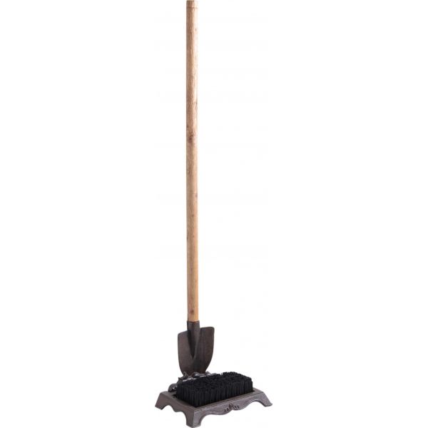 Pelle grattoir en fonte + brosse