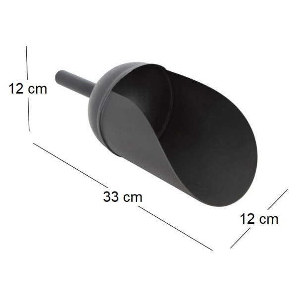 Pelle à pellets incurvée en acier galvanisé - GUI-0191