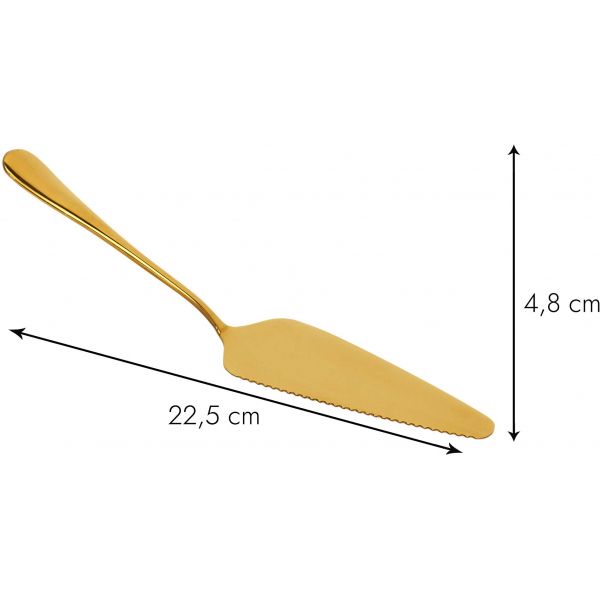 Pelle à tarte en inox doré 22 cm - CMP-3670