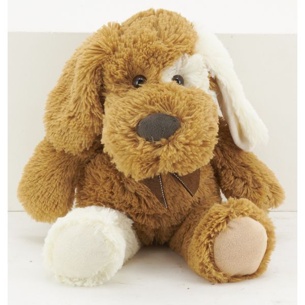 Peluche chien en acrylique brun - 14,90