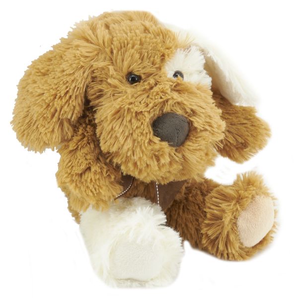 Peluche chien en acrylique brun