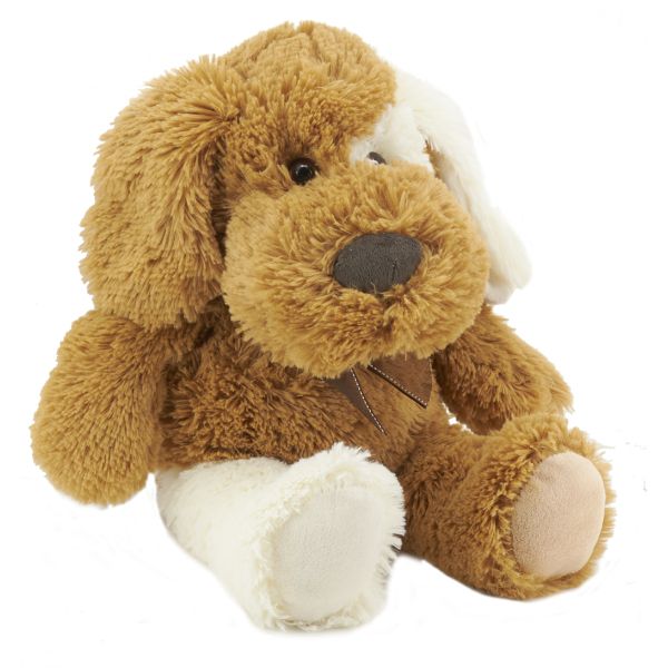 Peluche chien en acrylique brun