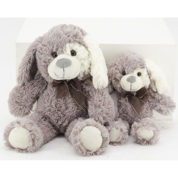 Peluche chien en acrylique gris - 7