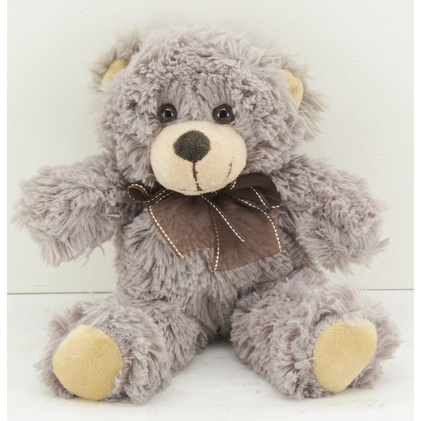 Peluche chien en acrylique gris - 12,90