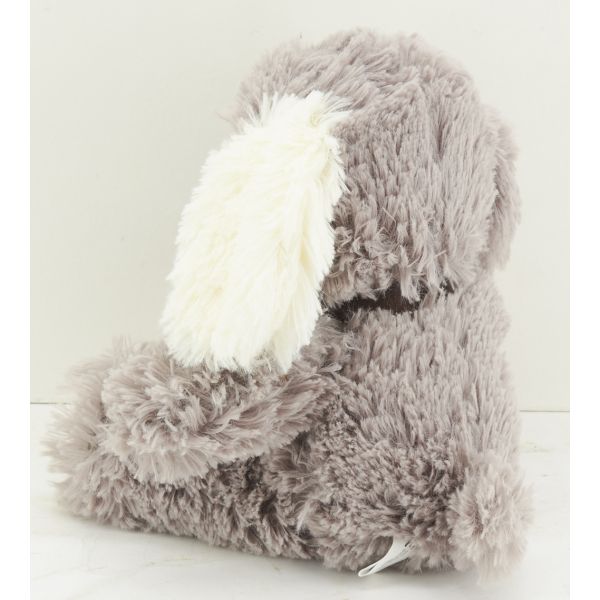 Peluche chien en acrylique gris - 9,90