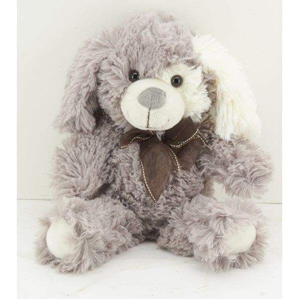 Peluche chien en acrylique gris - 5