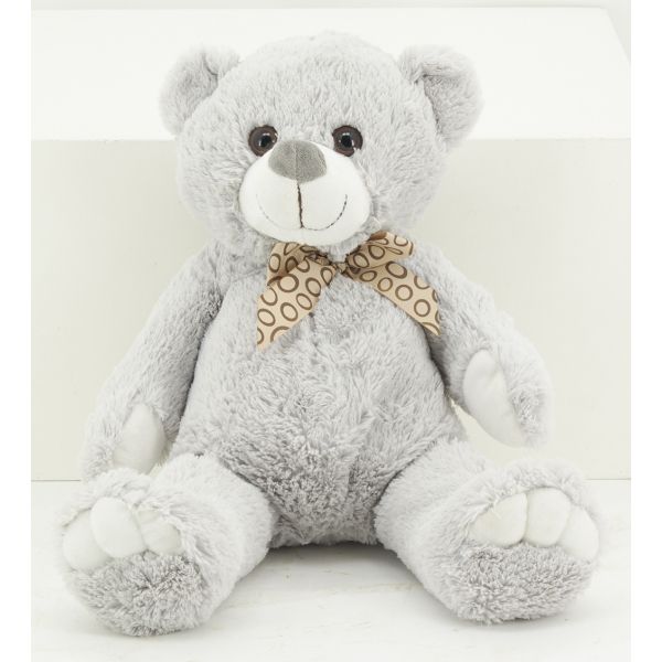 Peluche ours en acrylique gris - 17,90