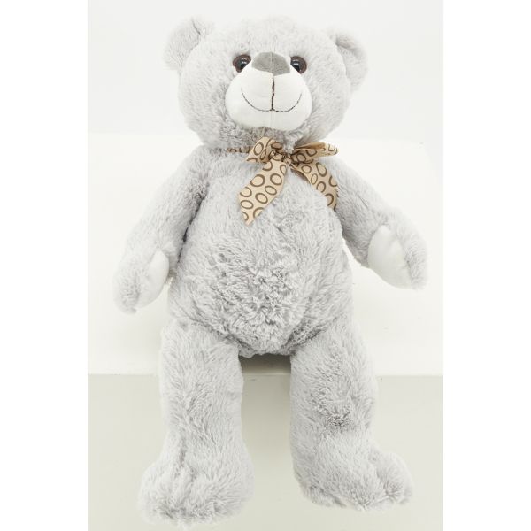 Peluche ours en acrylique gris - 10,90