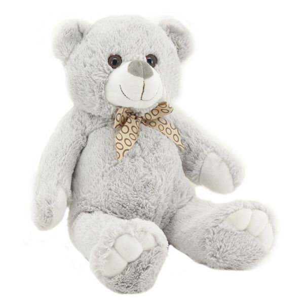 Peluche ours en acrylique gris