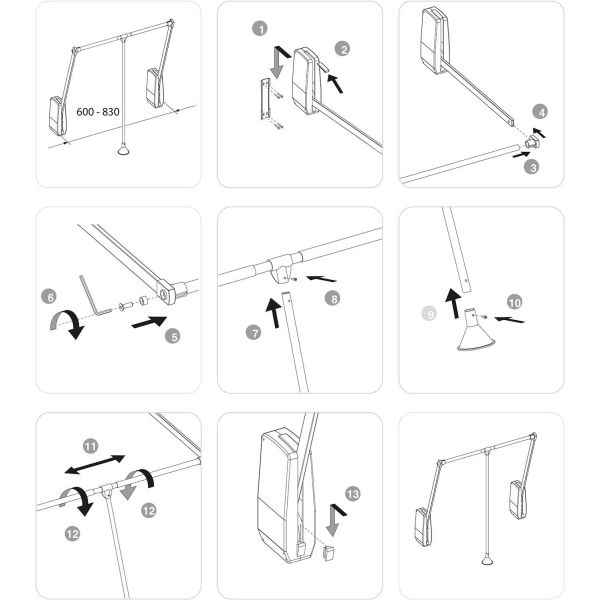 Penderie rabattable murale pour armoire Hang - 60,90