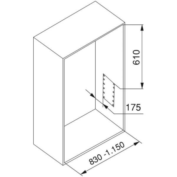 Penderie rabattable noire pour armoire Hang - 6