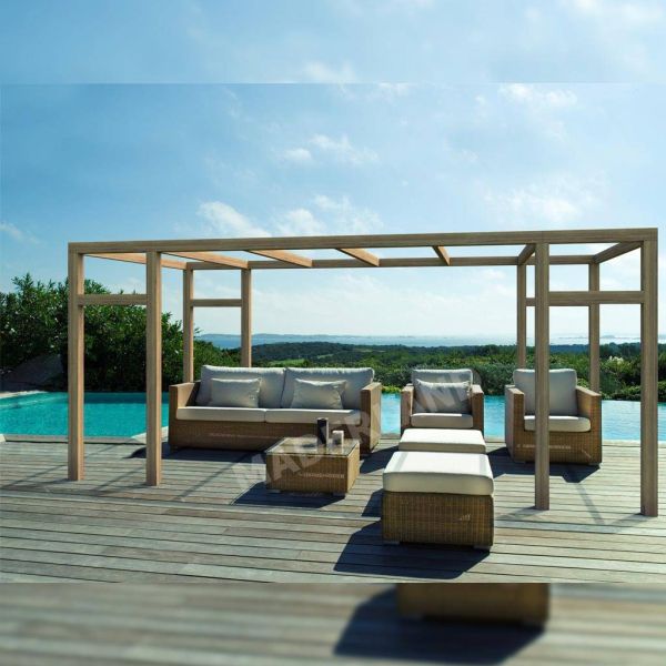 Pergola en bois lamellé-collé Granada