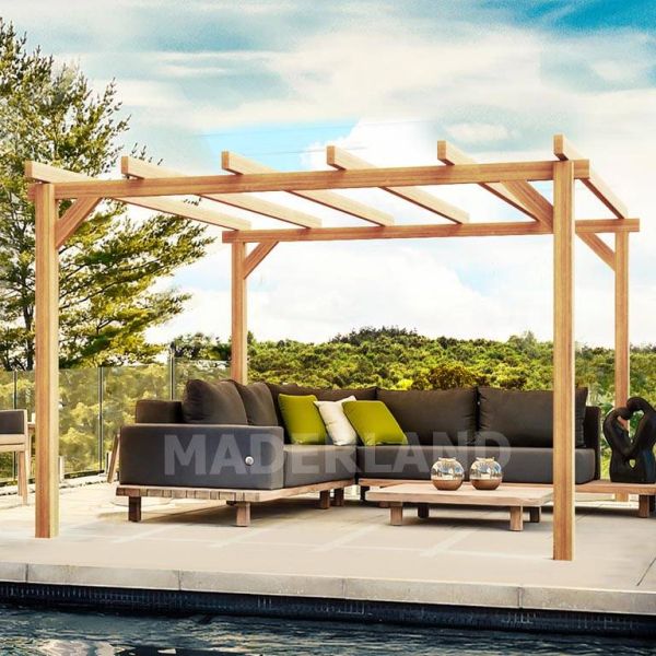 Pergola en bois lamellé-collé Linares