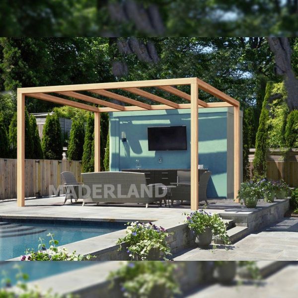 Pergola en bois lamellé-collé Santander