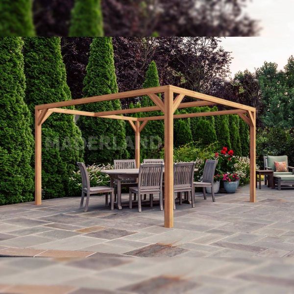 Pergola en bois lamellé-collé Tarragona