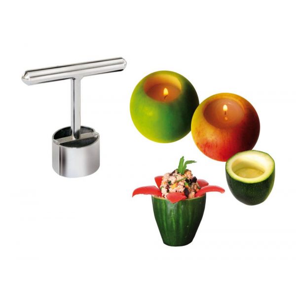 Petit farceur découpoir à fruits et légumes en inox - TELLIER