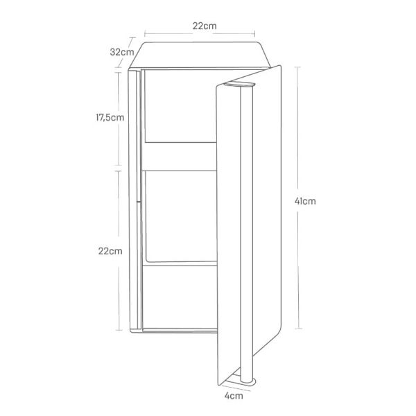 Petit meuble de rangement pour cuisine Tosca - YAM-0192