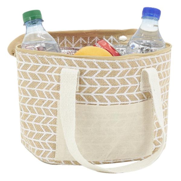 Sac lunch isotherme en jute - AUBRY GASPARD