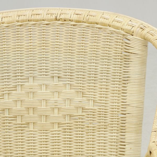 Petit salon crapaud en moelle de rotin - 339