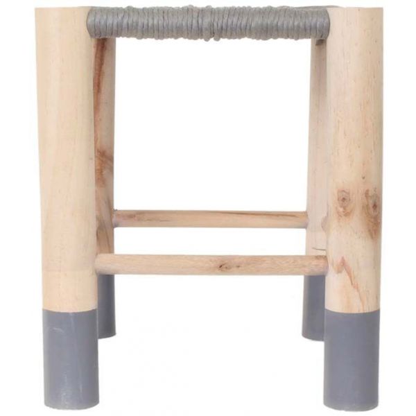 Petit tabouret tendance pieds teintés - THE HOME DECO FACTORY