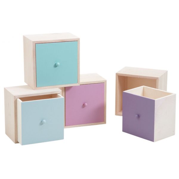 Petit tiroir de rangement (lot de 4)