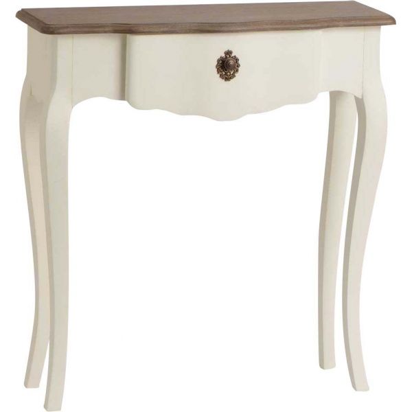 Petite Console Blanche Celestine En Bois Mdf