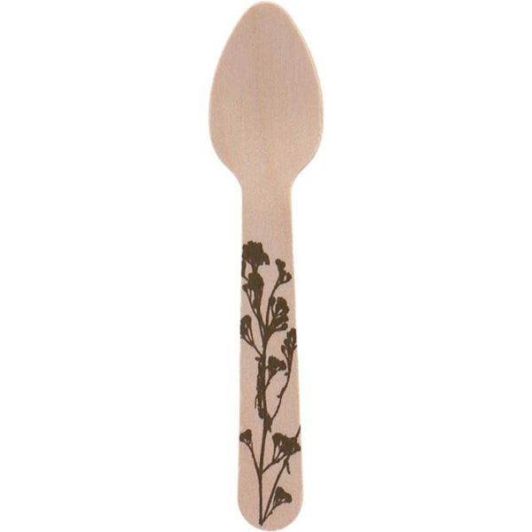 Couverts en bois 100% compostable Herbe - ESS-1615