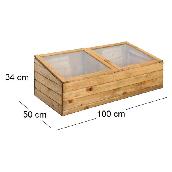 Petite serre de jardin en bois - BUR-0102