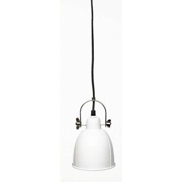 Petite suspension Indus en métal blanc - SIM-0118