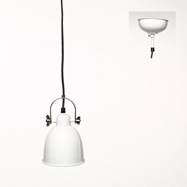 Petite suspension Indus en métal blanc - SIMLA