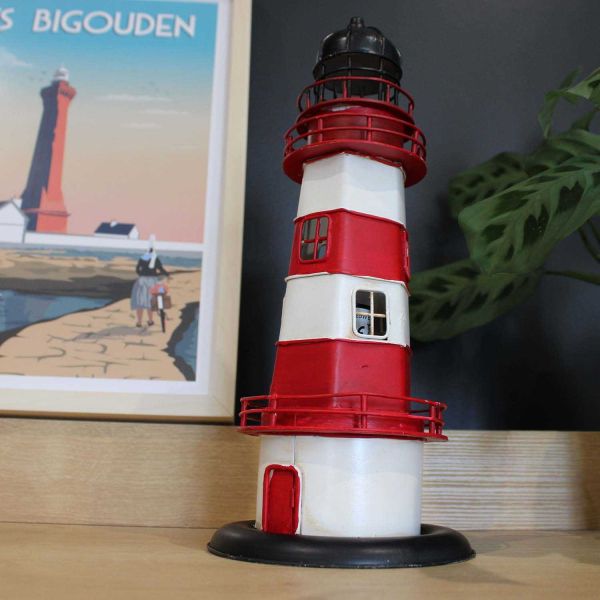 Phare en métal à led 32 cm - 7